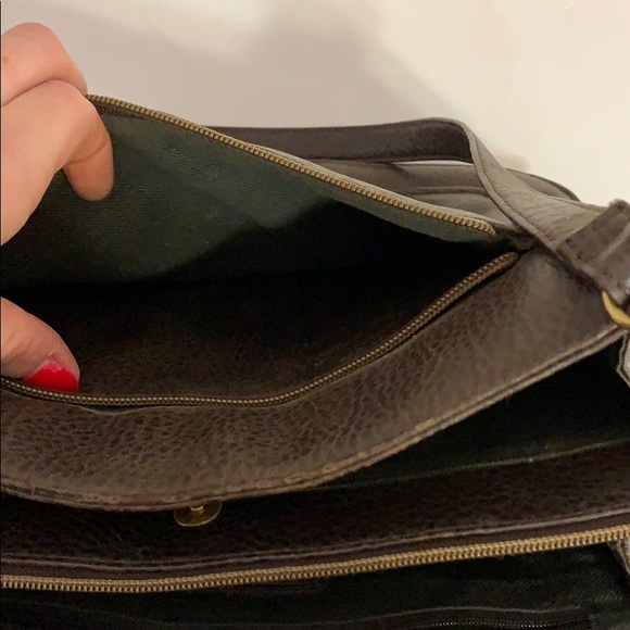 Relic | Large Brown 3 Sectioned Pebble Satchel Bag - Picture 7 of 13